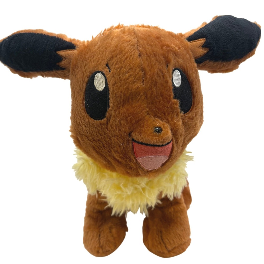 Build A Bear Pokemon Eevee Plush 16" Stuffed Animal Toy 2023 BAB Brown Furry